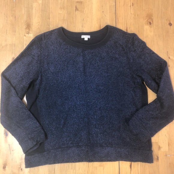 GAP Navy Blue Sweatshirt in Shimmer Knit - Picture 1 of 5